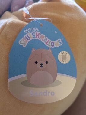Original Squishmallows Sandro Plush - Yellow